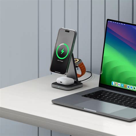 Satechi 3 In 1 Foldable Qi2 Wireless Charging Stand Megamac