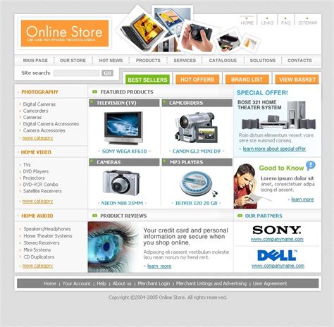 Electronics Store Website Template #6732 - TemplateMonster