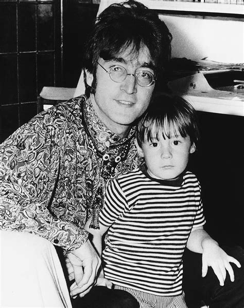 John Lennon With His Son Julian At Their Home In Weibridge 1967 Julian Lennon Sean Lennon