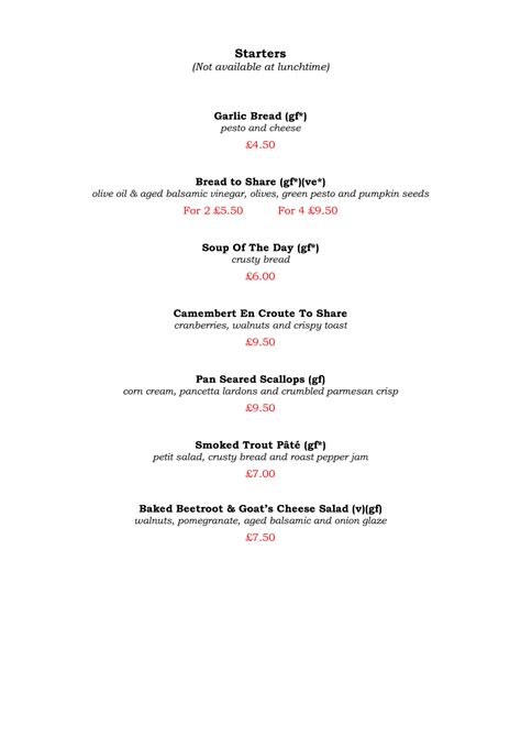 UpDate Websites - Tides Inn Full Menu Summer 2020 - Page 1 - Created