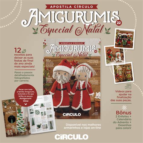 Apostila C Rculo Amigurumis N Especial De Natal Bastex