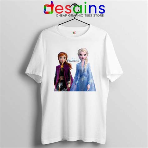 Elsa Anna Frozen 2 Tshirt Disney Film Merch Tee Shirts Size S-3XL