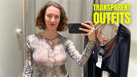 K Transparent Lingerie Try On Haul No Bra Sheer Outfits See Through Try On Haul