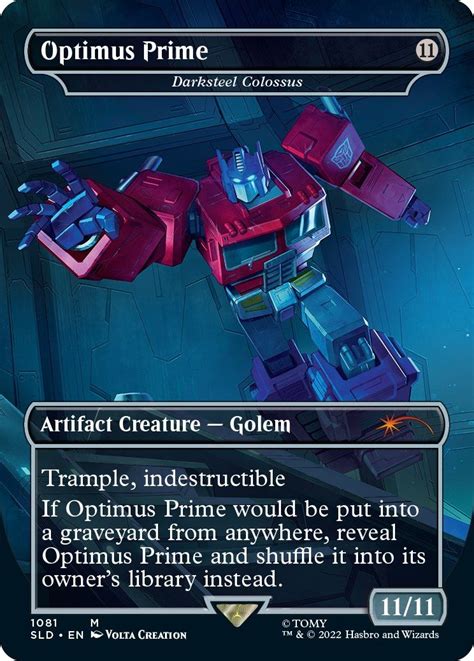 Secret Lair Transformers Optimus Prime Vs Megatron Mtg Magic The