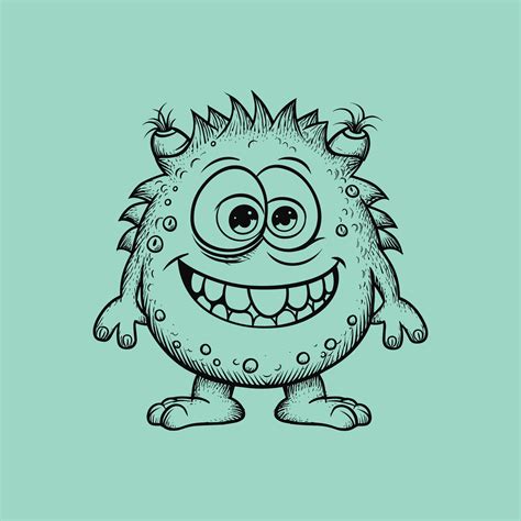 Creative Monster Coloring Pages for Kids 27260768 Vector Art at Vecteezy