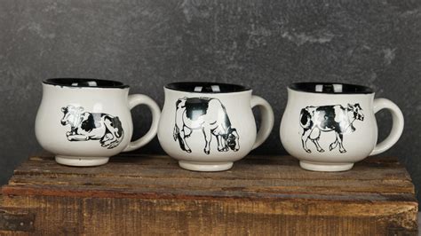 Stoneware Cow Mugs Mayco