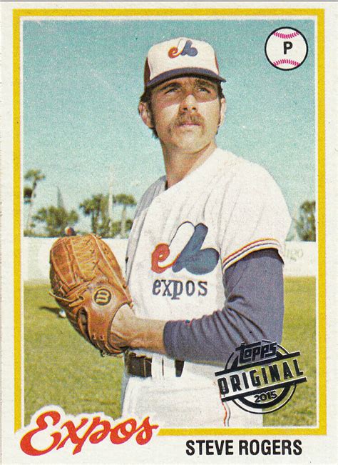 Montreal Expos Steve Rogers Pitcher Topps Original Card