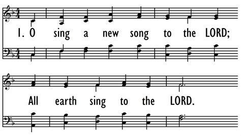 PSALM 96 1 8 O Sing A New Song To The LORD Digital Songs Hymns