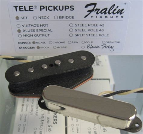 Lindy Fralin Blues Special Telecaster Pickup Set Stock Stagger