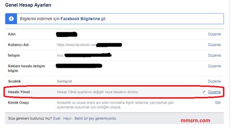 Facebook Da Hesap Dondurma Nas L Yap L R Mmsrn E Itim Ve Bilgi