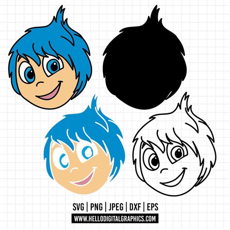 1486 Joy Face Inside Out 2 Svg Eps Png Emotions Inside Out 2 New