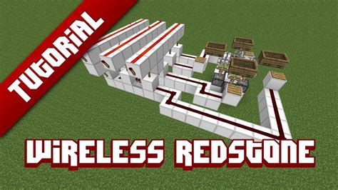 Minecraft Tutorial Advanced Wireless Redstone Youtube