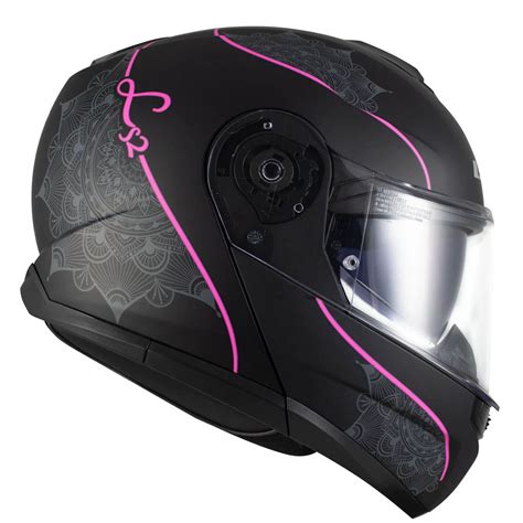 Casco LS2 FF908 Strobe II Lux Matt Black Pink Bluetooth V2Cascos