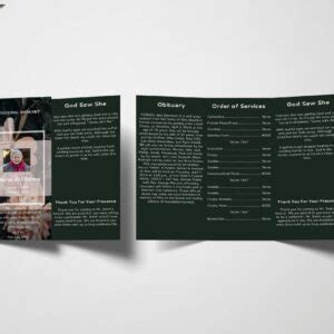 Floral Trifold Funeral Program Template Archives - Funeral Pamphlet Site