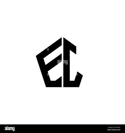 Letra Del Logotipo De Ej Monogram Con Diseño De Estilo Geométrico Poligonal Aislado Sobre Fondo