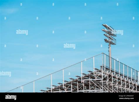 Strong Lights And Empty Bleachers Hi Res Stock Photography And Images