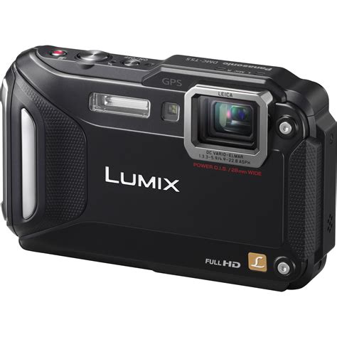 Panasonic Lumix DMC TS5 Digital Camera Black DMC TS5K B H