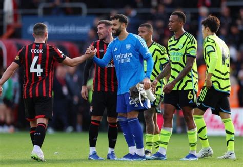 الدوري الإنجليزي أرسنال يعمق جراح بورنموث برباعية