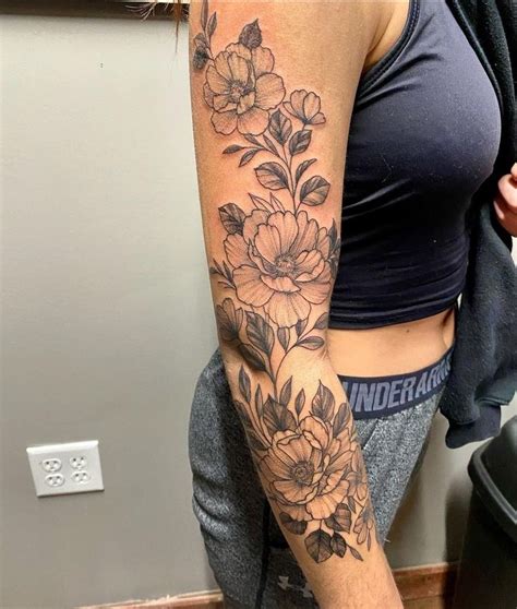 Pin By Elise On Tattoos Feminine Tattoos Floral Tattoo Sleeve