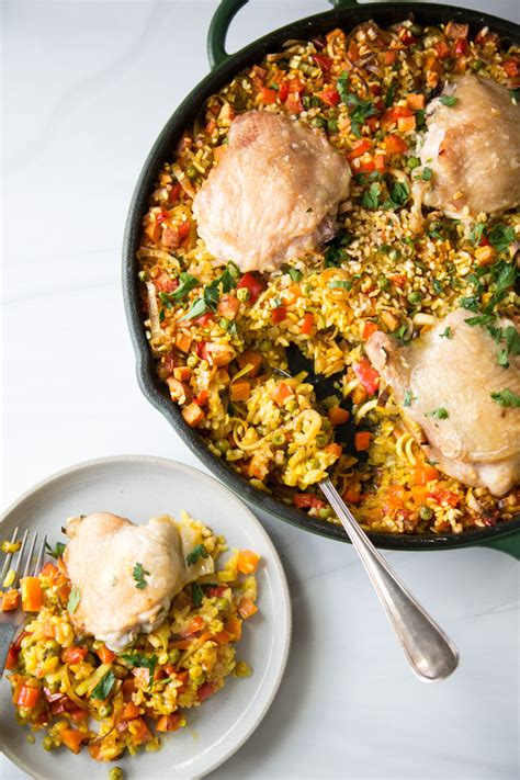 Baked Gluten-Free Chicken Paella (No Seafood!)