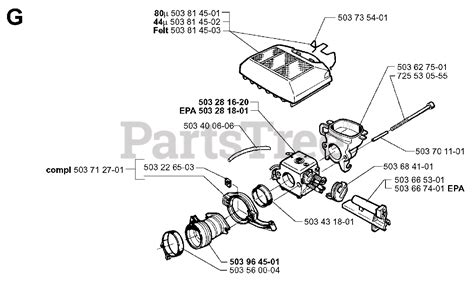 Jonsered 2063 Epa Jonsered Chainsaw 1999 03 Carburetor Air Filter Parts Lookup With Diagrams