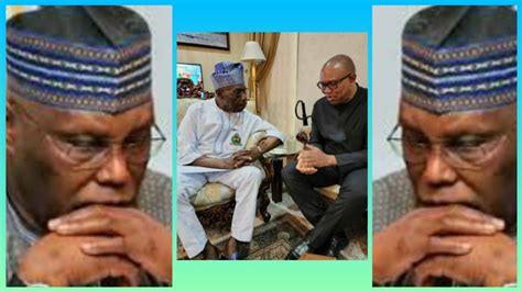 ATIKU WORRIED AS PETER OBI IN AN EMERGENCY MEETING WITH OBASANJO AGAIN