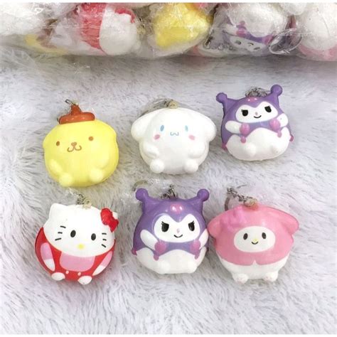 Jual Gantungan Kunci Squishy Mini Model Sanrio Shopee Indonesia