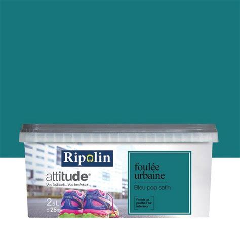 Peinture Bleu Pop Ripolin Attitude Foulee Urbaine 2 5 L Peinture Bleu