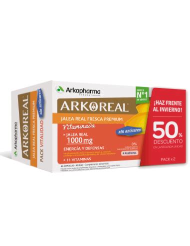 Comprar Arkoreal Jalea Real Fresca 1000 Mg Vitaminada 40 Ampollas