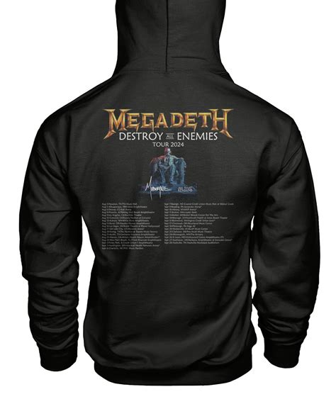 Megadeth Destroy All Enemies Tour 2024 Shirt Teespring Over Blog