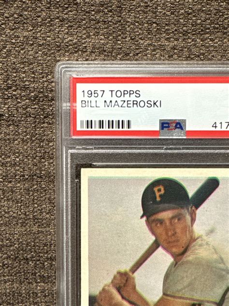 1957 Topps Bill Mazeroski RC PSA 7 AMAZING Eye Appeal HOF Pittsburgh