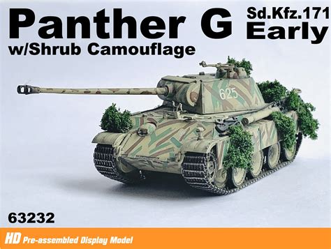 Ww Ii German Army Sd Kfz Panther G Early Production Tree Camouflage