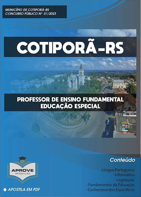 Apostila Cotipor Professor De Ensino Fundamental Educa O Especial