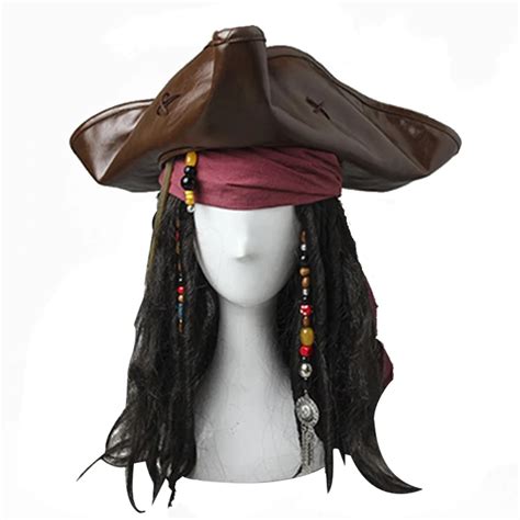 Pirates Of The Caribbean Captain Jack Sparrow Cosplay Headwear Hat