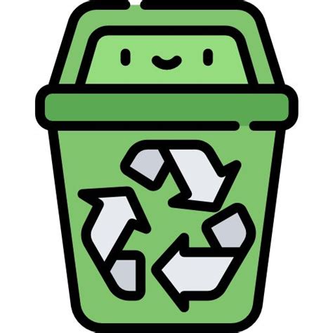 A Green Trash Can With Two Recyclable Arrows