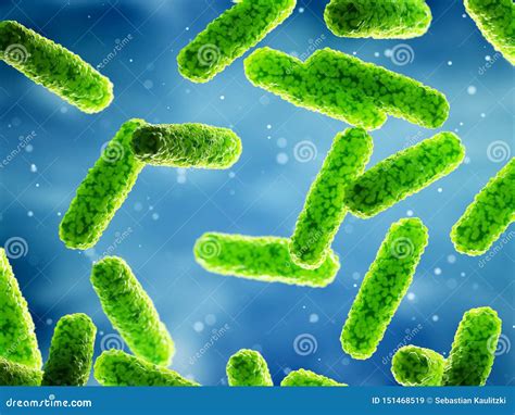 Generic Rod Shaped Bacteria Stock Illustration Illustration Of