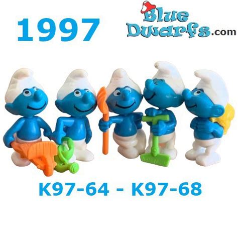 Smurf Ferrero Complete Set Tuinserie Figuurtjes Kinder Suprise