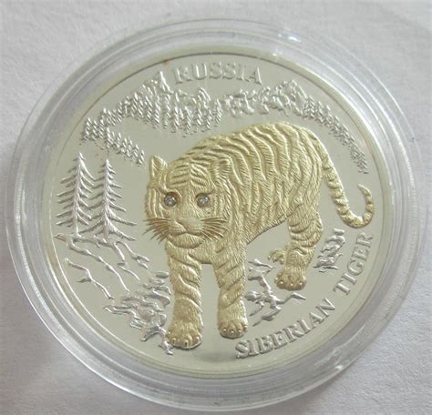 Liberia Dollars Tiere Sibirischer Tiger Mago Muenzen