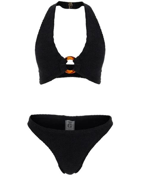 Hunza G Coco Bikini Set In Black Lyst UK