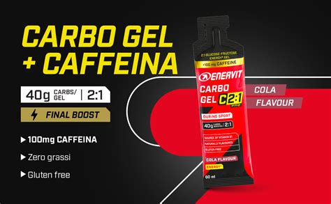 Enervit Carbo Gel C2 1PRO Con Caffeina Gel Energetico Per Sport