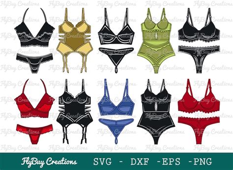 Lingerie SVG Bundle Swimsuit Svg Bikini Svg Women Underwear Etsy