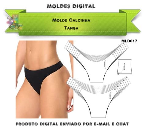 Molde Calcinha Tanga Elo7 Produtos Especiais