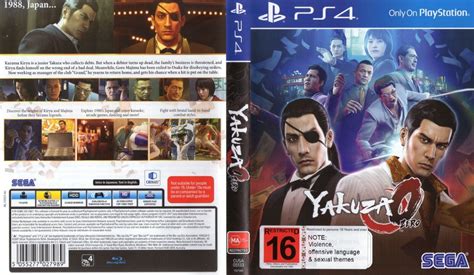 Yakuza 0 Ps4 Replacement Box Art Case Insert Cover Only Ebay