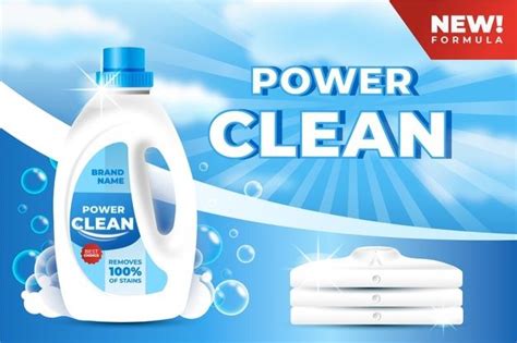 Free Vector Realistic Cleaning Product Ad Banner Ads Design