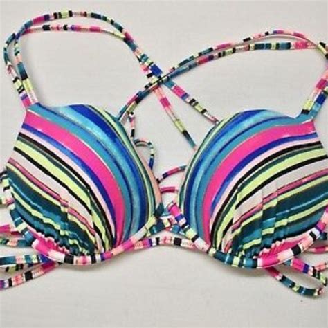 Shade Shore Swim Shade Shore Multi Strappy Bikini Bra Top 34c Nwt