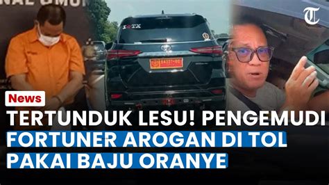 TERTUNDUK LESU PENGEMUDI Fortuner Arogan Pakai Pelat TNI Palsu