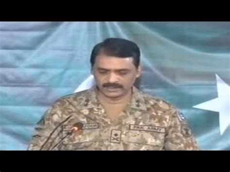 Major General Asif Ghafoor Press Conference YouTube