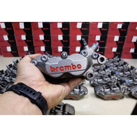 ปั้มล่าง Brembo 4 พอต หูชิดเทาขวาซ้าย แท้ แบมโบ้ แบรมโบ้ Shopee Thailand