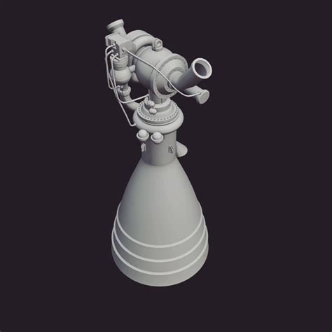 ISRO's Vikas engine used in PSLV, GSLV Mk 2 & 3. Made in Blender by me ...