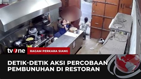 Aksi Percobaan Pembunuhan Di Medan Terekam Kamera Pengawas Ragam Perkara Siang Tvone Youtube